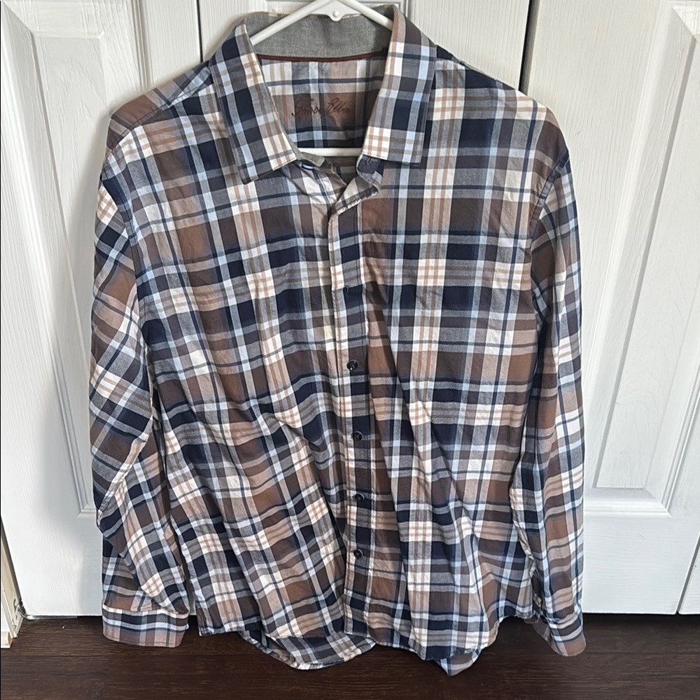 Tasso Ella Button Down Plaid Men’s Shirt